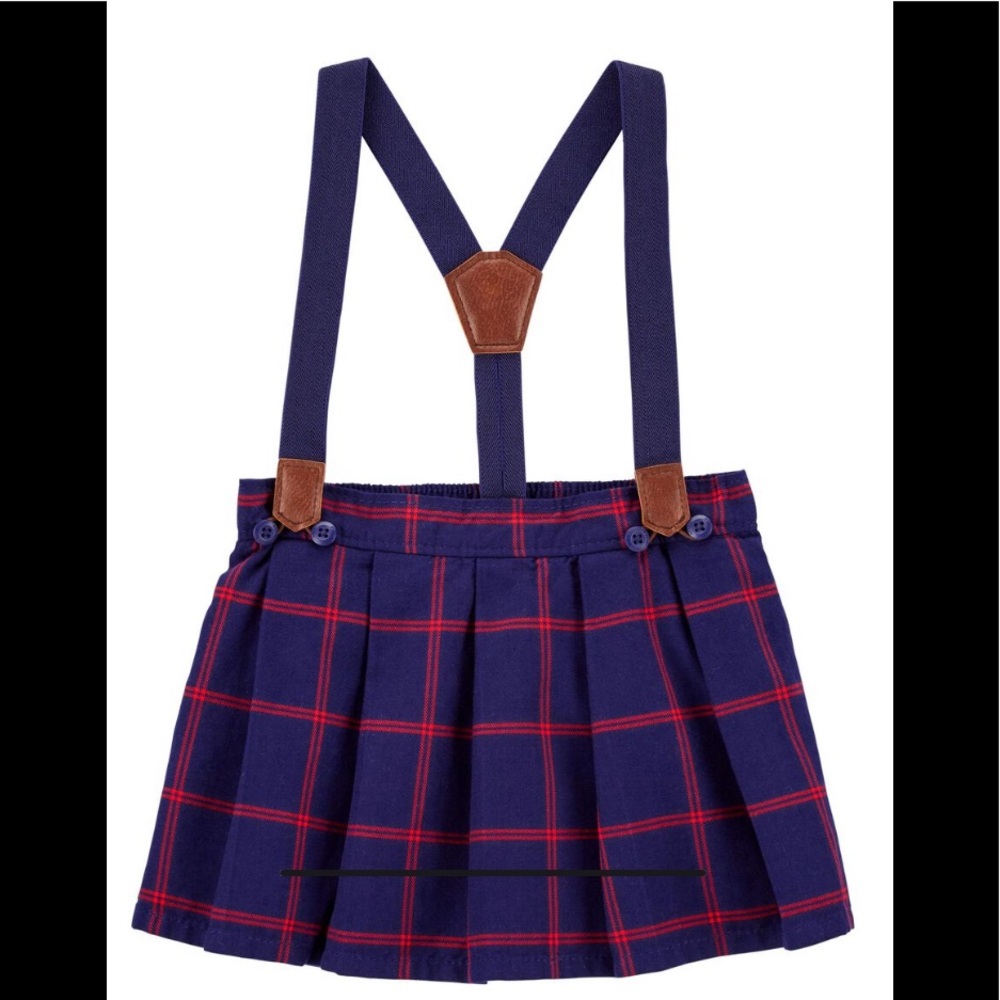 Twill suspender skirt